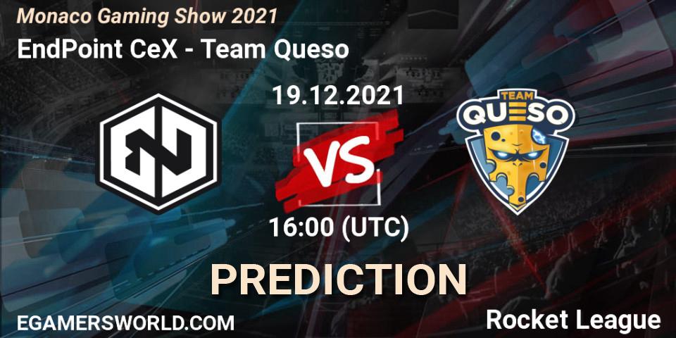 EndPoint CeX - Team Queso: ennuste. 19.12.2021 at 16:00, Rocket League, Monaco Gaming Show 2021