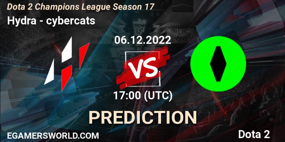 Hydra - cybercats: ennuste. 06.12.2022 at 17:40, Dota 2, Dota 2 Champions League Season 17