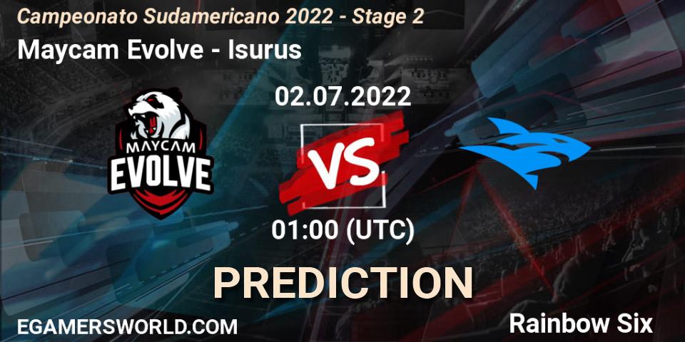 Maycam Evolve - Isurus: ennuste. 02.07.2022 at 01:00, Rainbow Six, Campeonato Sudamericano 2022 - Stage 2