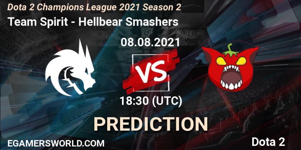 Team Spirit - Hellbear Smashers: ennuste. 08.08.2021 at 18:51, Dota 2, Dota 2 Champions League 2021 Season 2