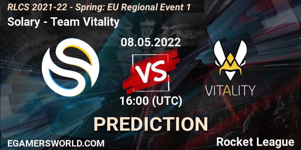 Solary - Team Vitality: ennuste. 08.05.2022 at 16:00, Rocket League, RLCS 2021-22 - Spring: EU Regional Event 1