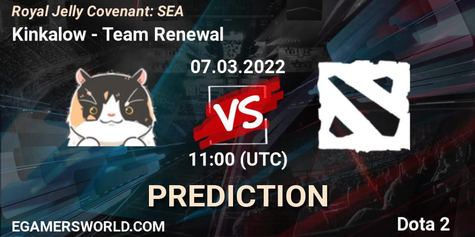 Kinkalow - Team Renewal: ennuste. 07.03.2022 at 11:46, Dota 2, Royal Jelly Covenant: SEA