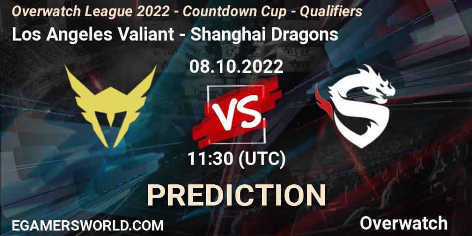 Los Angeles Valiant - Shanghai Dragons: ennuste. 08.10.2022 at 11:20, Overwatch, Overwatch League 2022 - Countdown Cup - Qualifiers