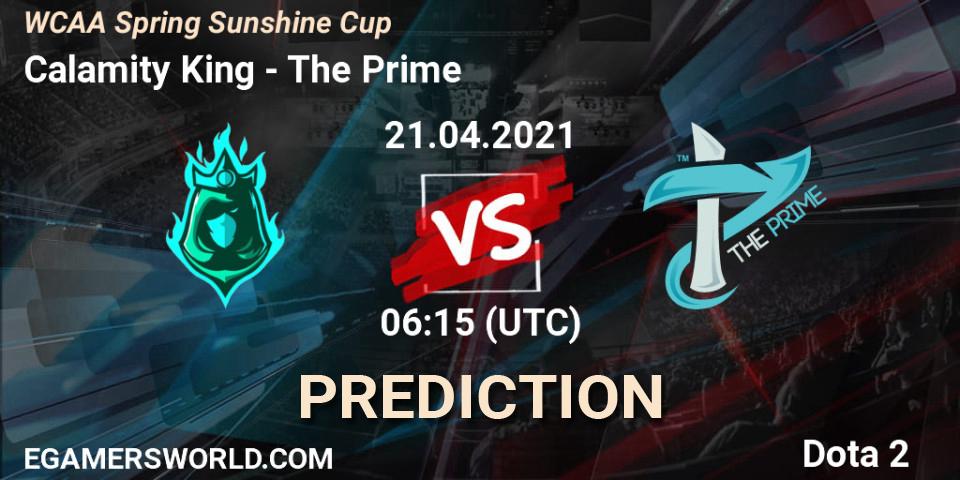 Calamity King - The Prime: ennuste. 21.04.2021 at 03:11, Dota 2, WCAA Spring Sunshine Cup