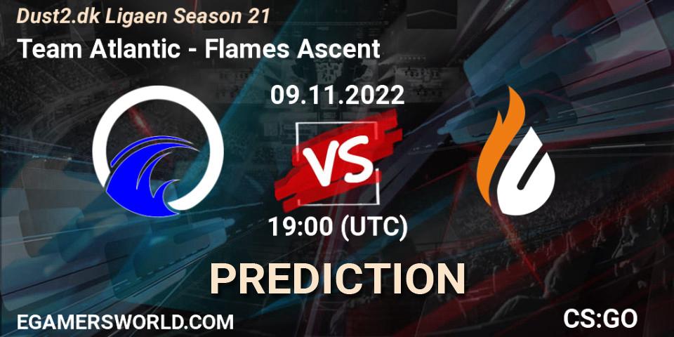 Team Atlantic - Flames Ascent: ennuste. 09.11.2022 at 19:00, Counter-Strike (CS2), Dust2.dk Ligaen Season 21