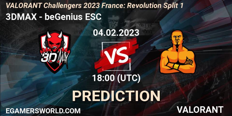 3DMAX - beGenius ESC: ennuste. 04.02.23, VALORANT, VALORANT Challengers 2023 France: Revolution Split 1