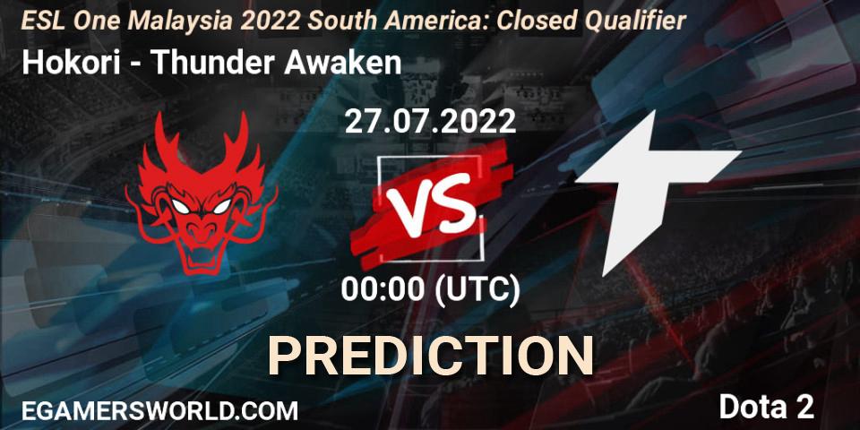Hokori - Thunder Awaken: ennuste. 27.07.2022 at 00:02, Dota 2, ESL One Malaysia 2022 South America: Closed Qualifier