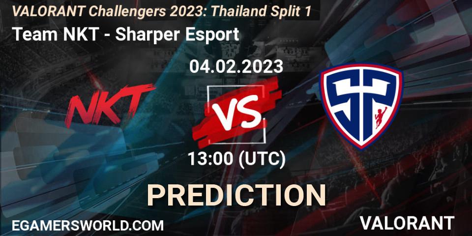 Team NKT - Sharper Esport: ennuste. 04.02.23, VALORANT, VALORANT Challengers 2023: Thailand Split 1