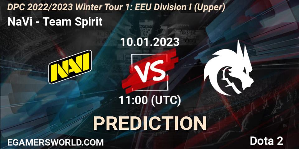 NaVi - Team Spirit: ennuste. 10.01.2023 at 11:03, Dota 2, DPC 2022/2023 Winter Tour 1: EEU Division I (Upper)
