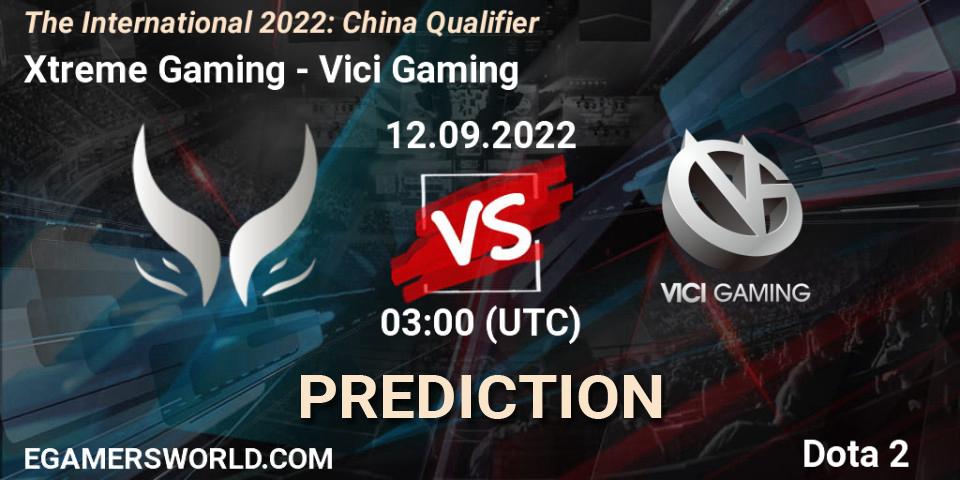 Xtreme Gaming - Vici Gaming: ennuste. 12.09.22, Dota 2, The International 2022: China Qualifier