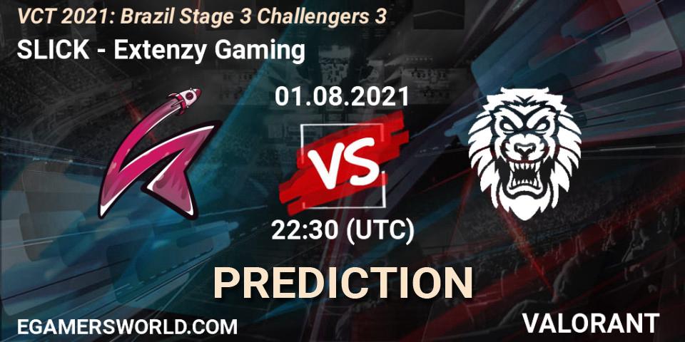 SLICK - Extenzy Gaming: ennuste. 01.08.2021 at 22:30, VALORANT, VCT 2021: Brazil Stage 3 Challengers 3