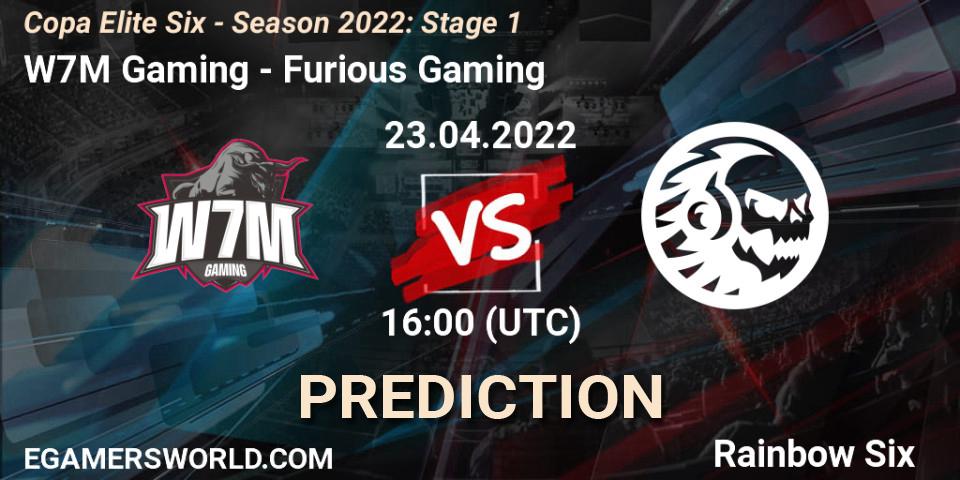 W7M Gaming - Furious Gaming: ennuste. 23.04.2022 at 16:00, Rainbow Six, Copa Elite Six - Season 2022: Stage 1