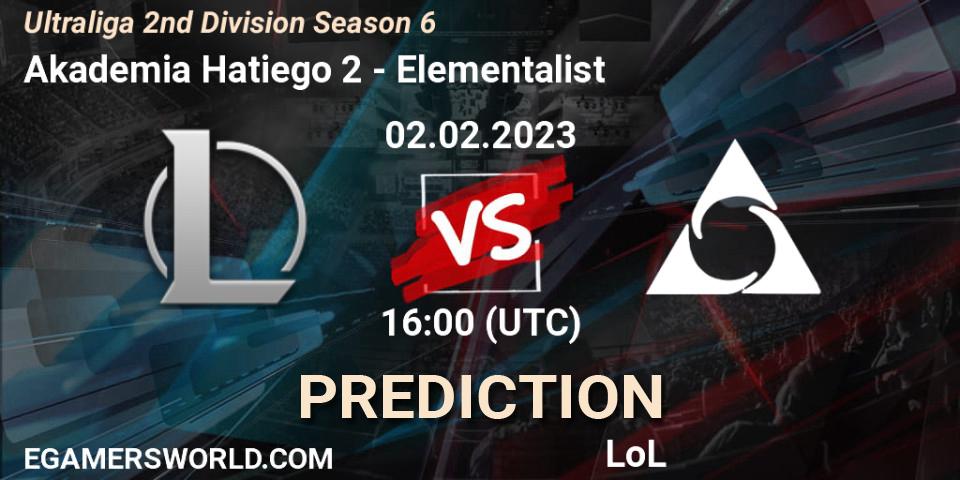 Akademia Hatiego 2 - Elementalist: ennuste. 02.02.2023 at 16:00, LoL, Ultraliga 2nd Division Season 6