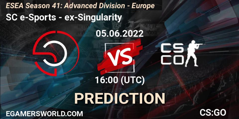 SC e-Sports - ex-Singularity: ennuste. 05.06.22, CS2 (CS:GO), ESEA Season 41: Advanced Division - Europe