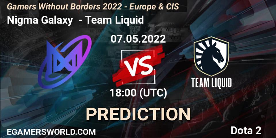 Nigma Galaxy - Team Liquid: ennuste. 07.05.2022 at 17:55, Dota 2, Gamers Without Borders 2022 - Europe & CIS