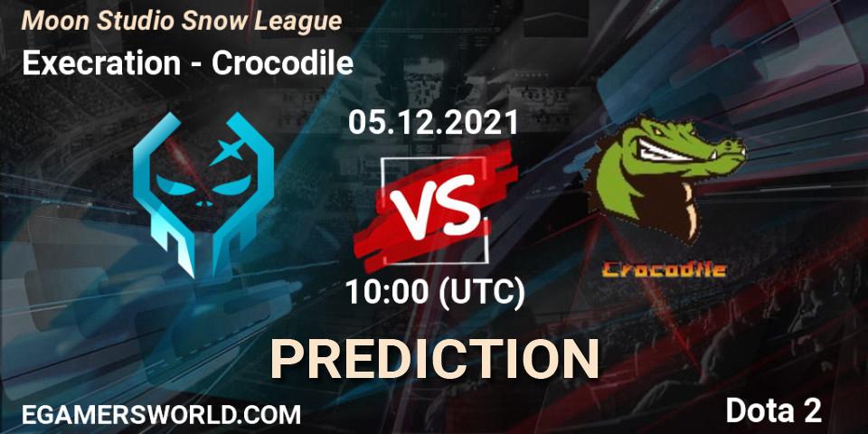 Execration - Crocodile: ennuste. 05.12.2021 at 10:58, Dota 2, Moon Studio Snow League