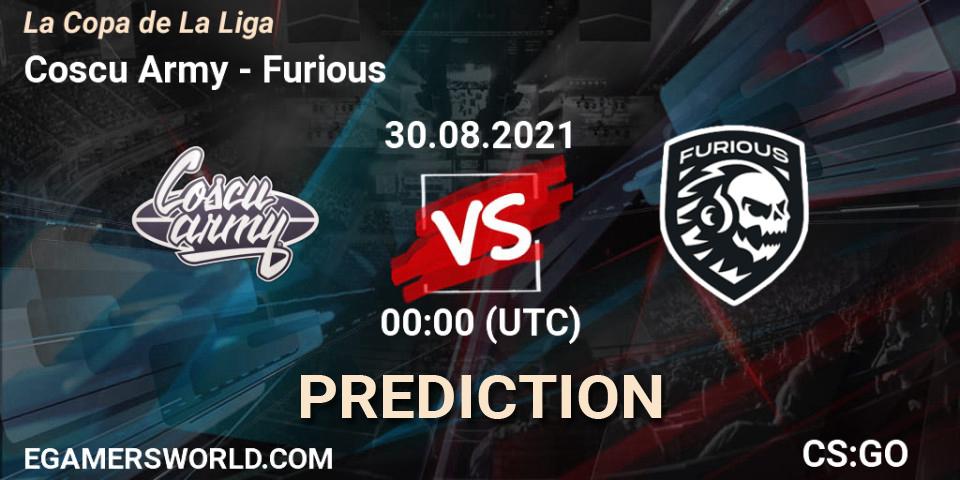 Coscu Army - Furious: ennuste. 29.08.2021 at 23:00, Counter-Strike (CS2), La Copa de La Liga