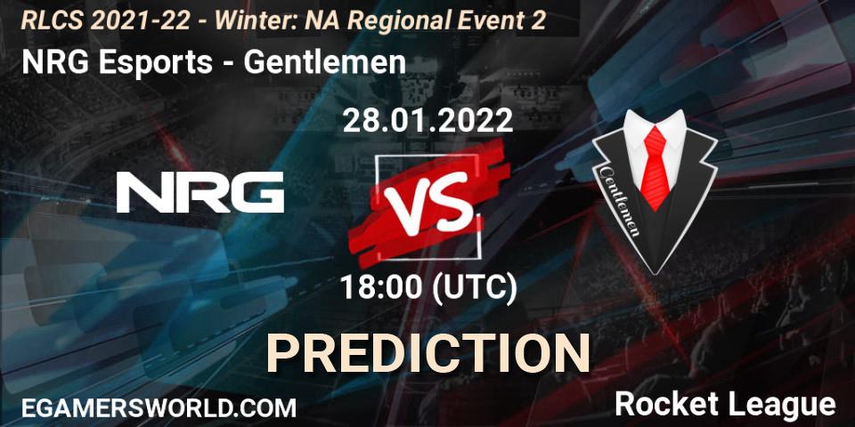 NRG Esports - Gentlemen: ennuste. 28.01.2022 at 18:00, Rocket League, RLCS 2021-22 - Winter: NA Regional Event 2