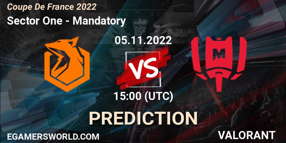 Sector One - Mandatory: ennuste. 05.11.2022 at 15:00, VALORANT, Coupe De France 2022