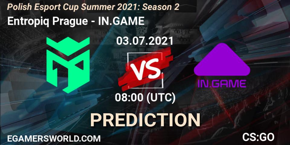 Entropiq Prague - IN.GAME: ennuste. 03.07.2021 at 08:00, Counter-Strike (CS2), Polish Esport Cup Summer 2021: Season 2