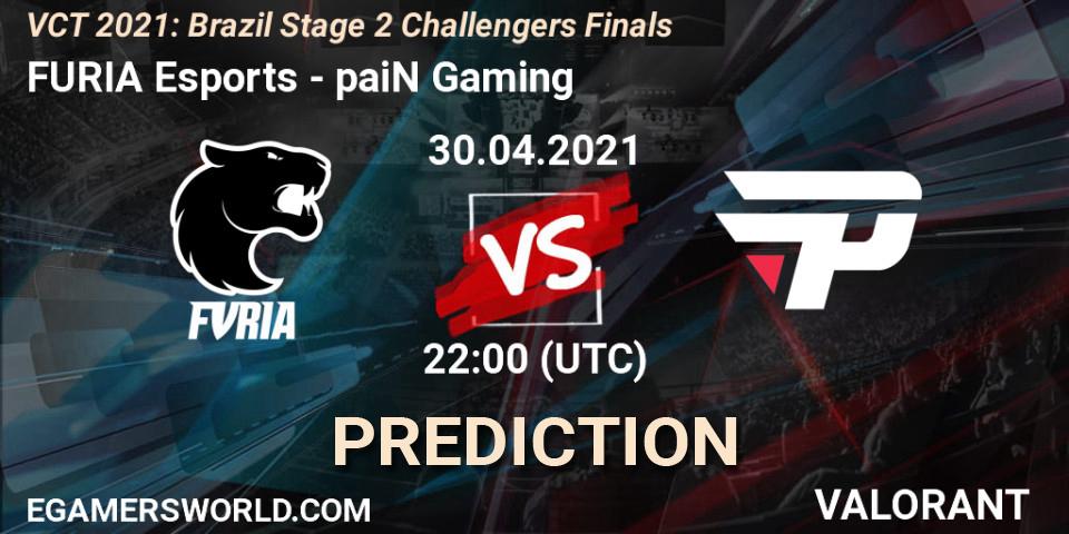 FURIA Esports - paiN Gaming: ennuste. 01.05.2021 at 16:00, VALORANT, VCT 2021: Brazil Stage 2 Challengers Finals