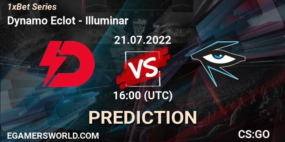 Dynamo Eclot - Illuminar: ennuste. 21.07.2022 at 16:00, Counter-Strike (CS2), 1xBet Series
