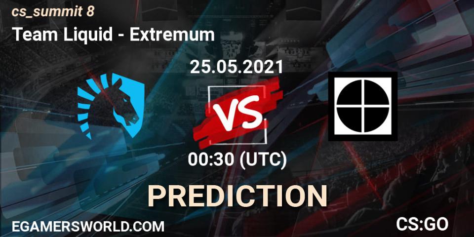 Team Liquid - Extremum: ennuste. 25.05.2021 at 00:30, Counter-Strike (CS2), cs_summit 8