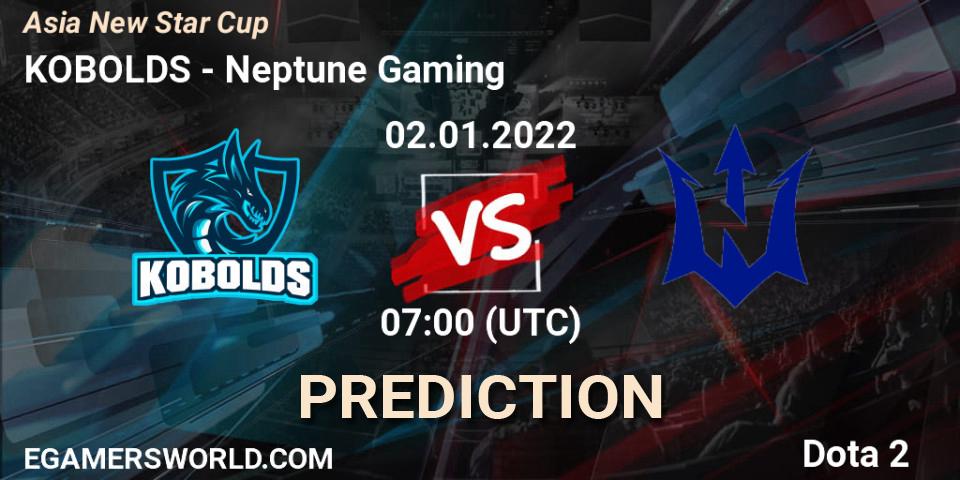 KOBOLDS - Neptune Gaming: ennuste. 02.01.2022 at 07:08, Dota 2, Asia New Star Cup