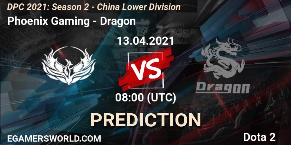 Phoenix Gaming - Dragon: ennuste. 13.04.2021 at 07:02, Dota 2, DPC 2021: Season 2 - China Lower Division