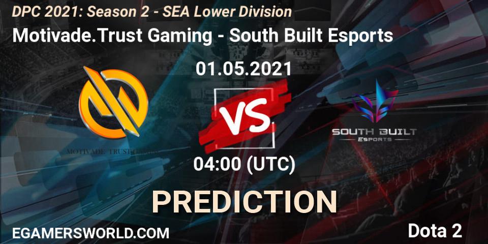 Motivade.Trust Gaming - South Built Esports: ennuste. 01.05.2021 at 04:06, Dota 2, DPC 2021: Season 2 - SEA Lower Division