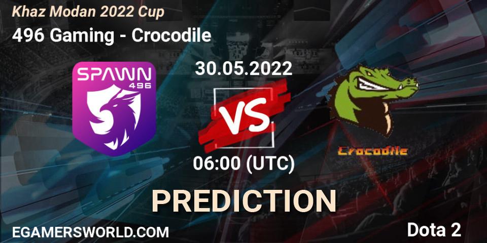 496 Gaming - Crocodile: ennuste. 30.05.2022 at 07:14, Dota 2, Khaz Modan 2022 Cup