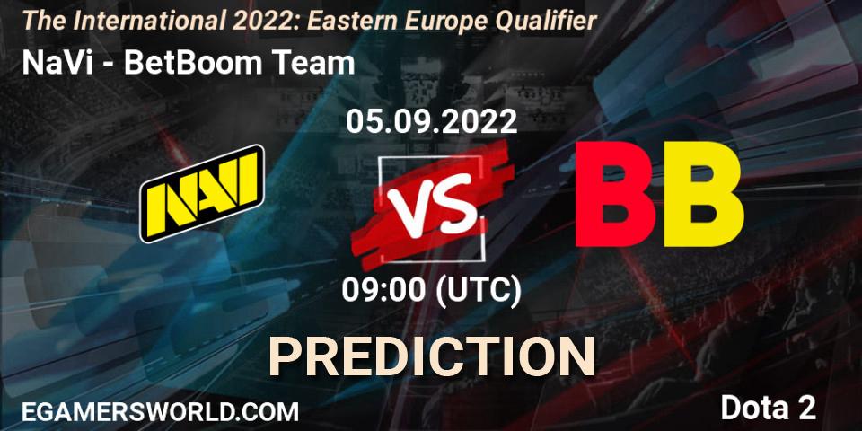 NaVi - BetBoom Team: ennuste. 05.09.22, Dota 2, The International 2022: Eastern Europe Qualifier