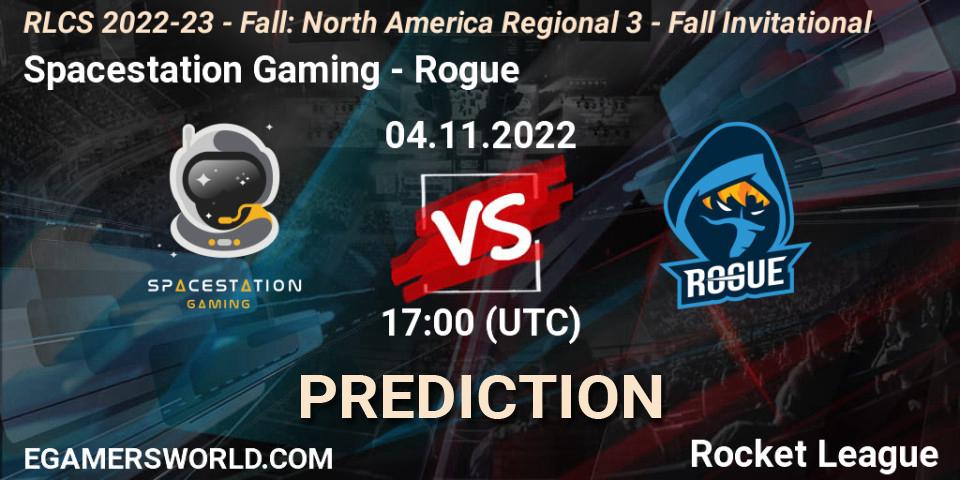 Spacestation Gaming - Rogue: ennuste. 04.11.22, Rocket League, RLCS 2022-23 - Fall: North America Regional 3 - Fall Invitational