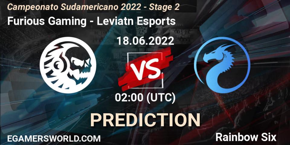 Furious Gaming - Leviatán Esports: ennuste. 24.06.2022 at 02:00, Rainbow Six, Campeonato Sudamericano 2022 - Stage 2