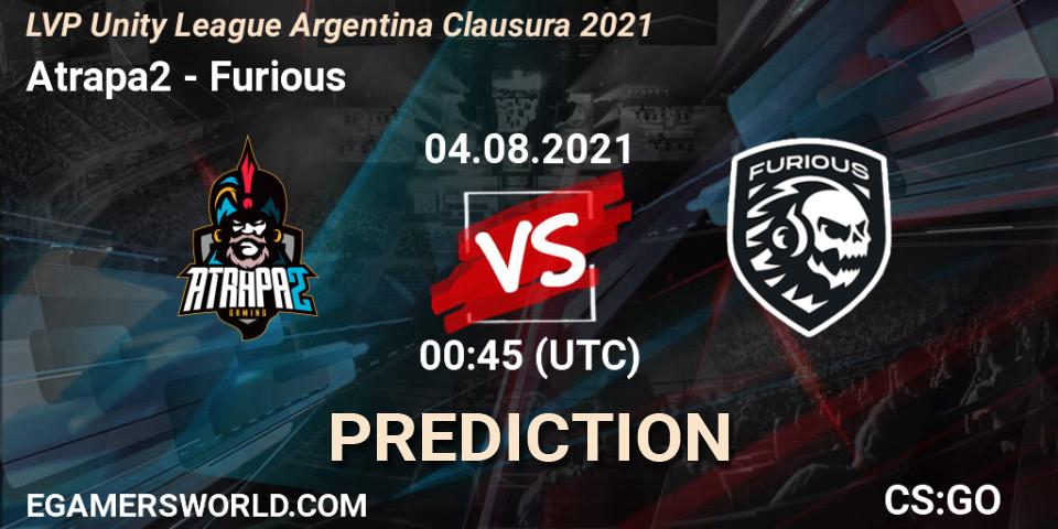 Atrapa2 - Furious: ennuste. 04.08.21, CS2 (CS:GO), LVP Unity League Argentina Clausura 2021