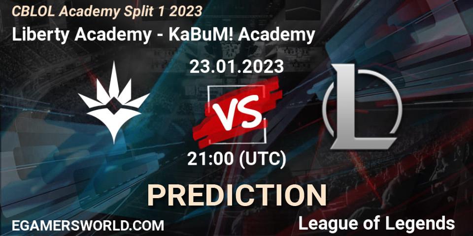 Liberty Academy - KaBuM! Academy: ennuste. 23.01.2023 at 21:00, LoL, CBLOL Academy Split 1 2023