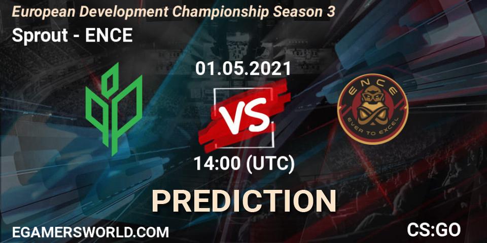 Sprout - ENCE: ennuste. 01.05.2021 at 11:50, Counter-Strike (CS2), European Development Championship Season 3