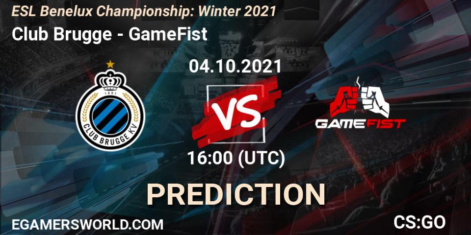 Club Brugge - GameFist: ennuste. 04.10.2021 at 16:00, Counter-Strike (CS2), ESL Benelux Championship: Winter 2021