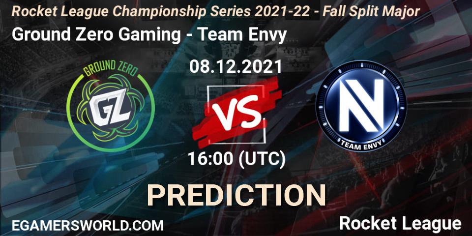 Ground Zero Gaming - Team Envy: ennuste. 08.12.21, Rocket League, RLCS 2021-22 - Fall Split Major