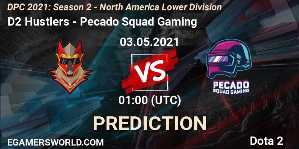 D2 Hustlers - Pecado Squad Gaming: ennuste. 03.05.2021 at 00:59, Dota 2, DPC 2021: Season 2 - North America Lower Division
