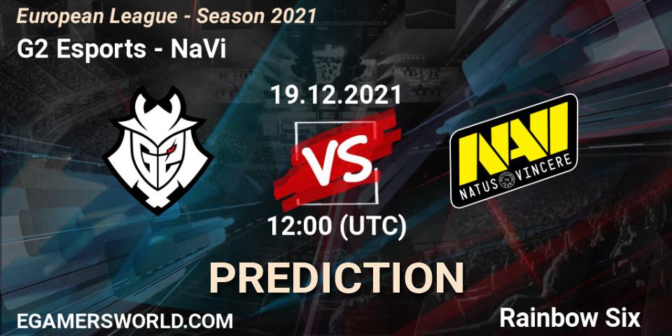 G2 Esports - NaVi: ennuste. 19.12.2021 at 12:00, Rainbow Six, European League - Season 2021