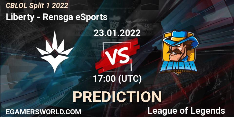 Liberty - Rensga eSports: ennuste. 23.01.2022 at 17:00, LoL, CBLOL Split 1 2022