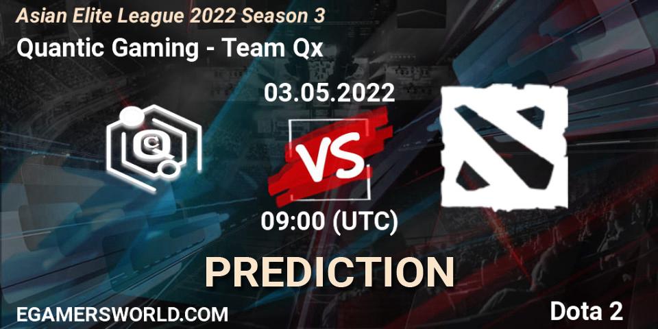 Quantic Gaming - Team Qx: ennuste. 03.05.2022 at 09:00, Dota 2, Asian Elite League 2022 Season 3