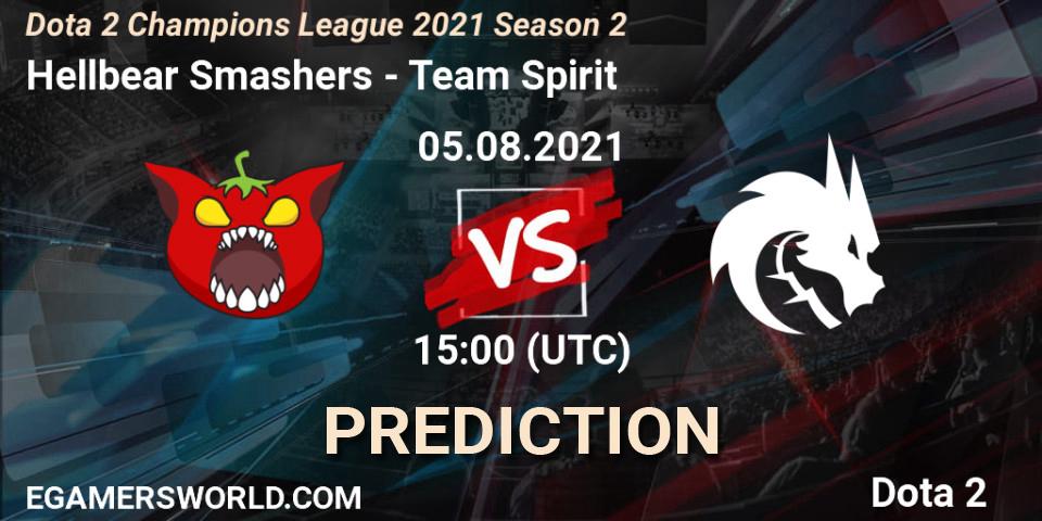 Hellbear Smashers - Team Spirit: ennuste. 05.08.2021 at 15:08, Dota 2, Dota 2 Champions League 2021 Season 2