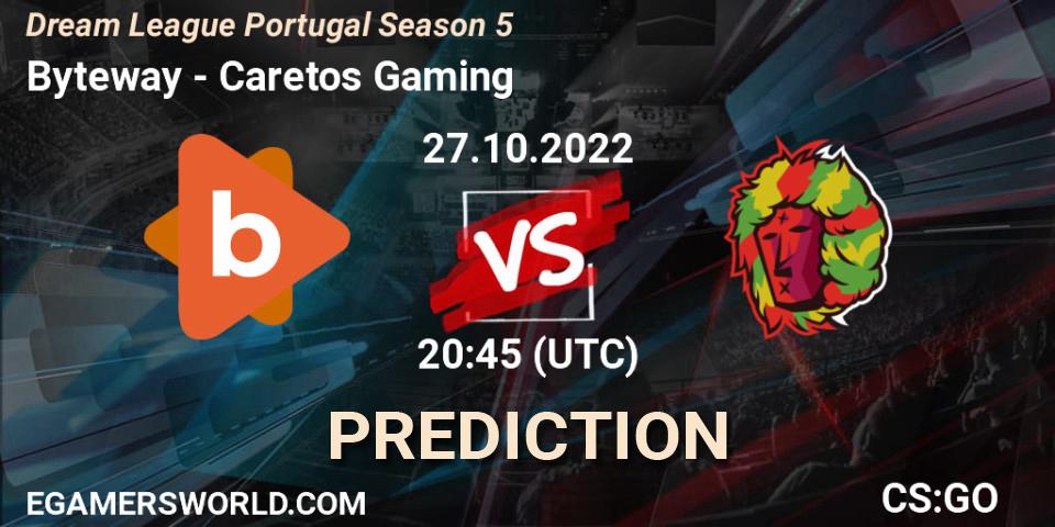 Byteway - Caretos Gaming: ennuste. 27.10.2022 at 20:45, Counter-Strike (CS2), Dream League Portugal Season 5