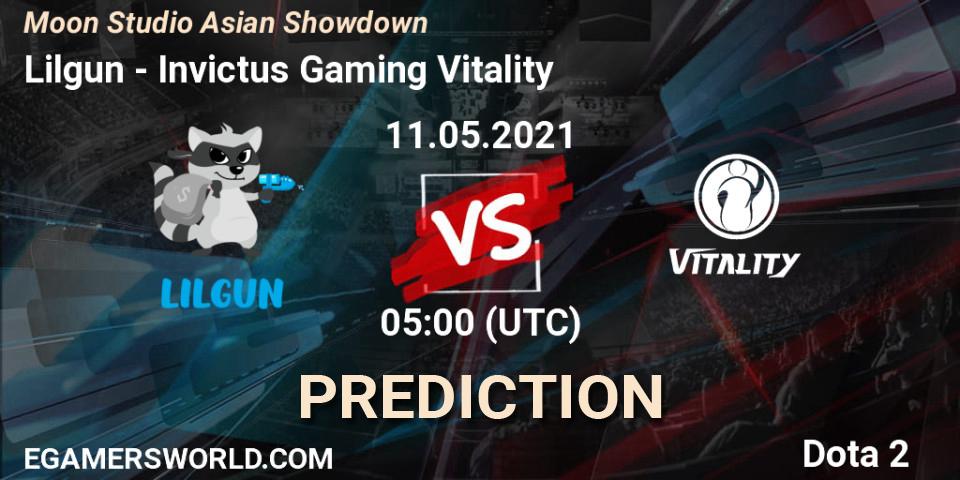 Lilgun - Invictus Gaming Vitality: ennuste. 11.05.2021 at 05:03, Dota 2, Moon Studio Asian Showdown
