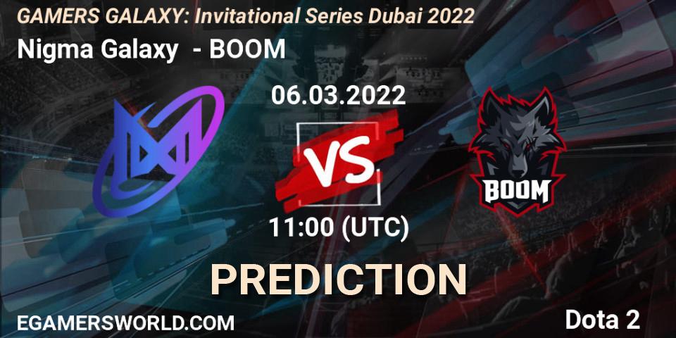 Nigma Galaxy - BOOM: ennuste. 06.03.2022 at 10:54, Dota 2, GAMERS GALAXY: Invitational Series Dubai 2022