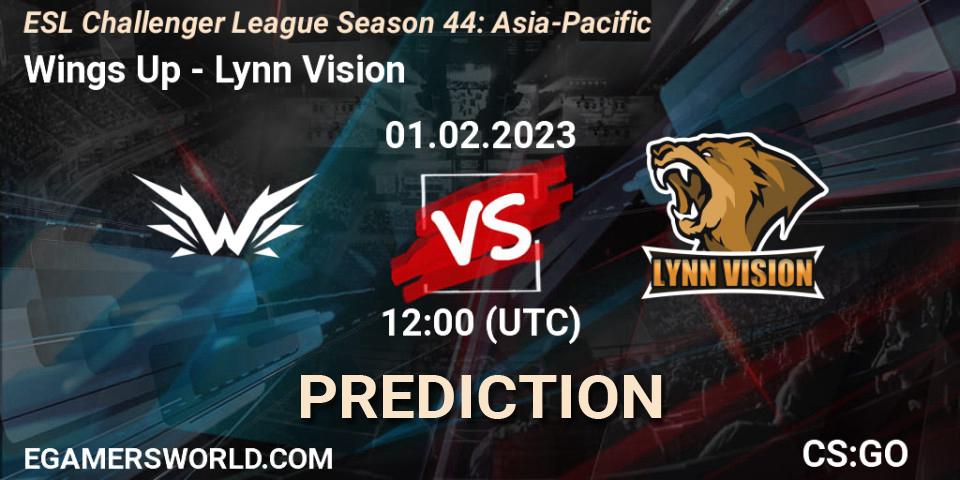 Wings Up - Lynn Vision: ennuste. 01.02.23, CS2 (CS:GO), ESL Challenger League Season 44: Asia-Pacific