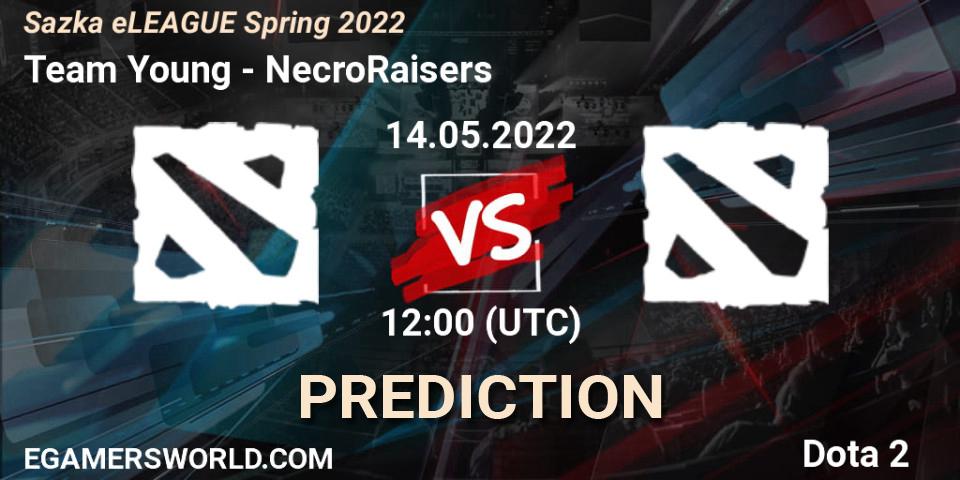 Team Young - NecroRaisers: ennuste. 14.05.2022 at 12:00, Dota 2, Sazka eLEAGUE Spring 2022