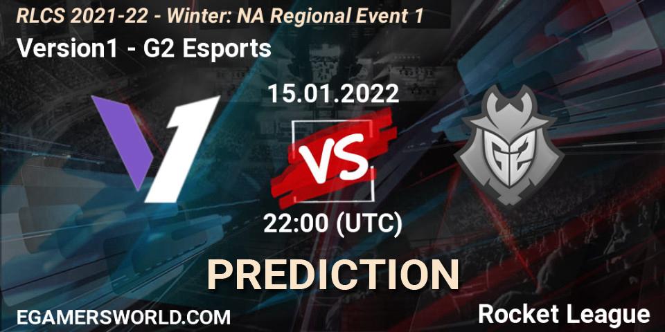 Version1 - G2 Esports: ennuste. 15.01.22, Rocket League, RLCS 2021-22 - Winter: NA Regional Event 1